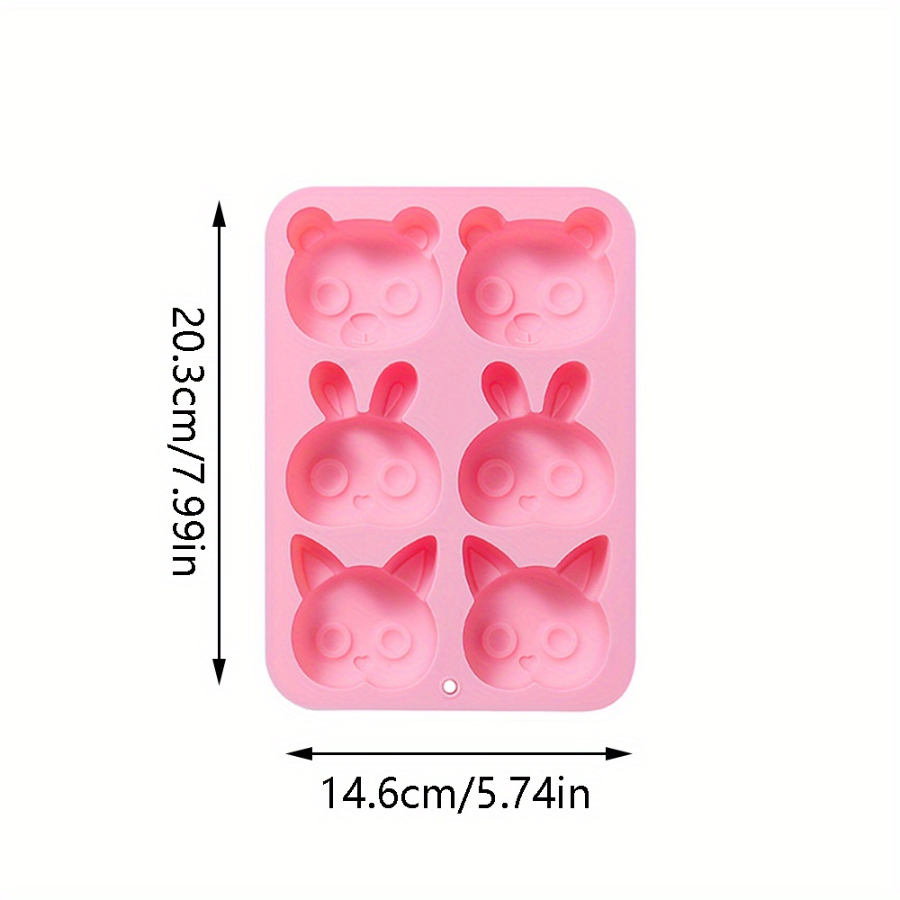 Rabbit Bear Chocolate Mold 3d Silicone Mold Cute Bunny Fox - Temu Kuwait