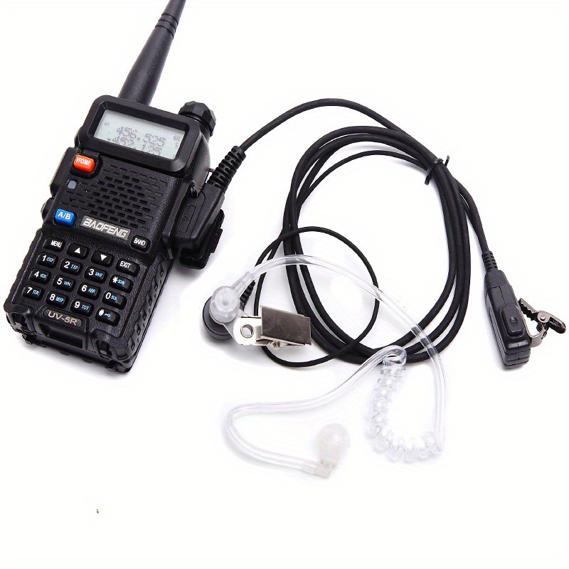 HURRISE oreillette Radio Écouteur radio pour casque talkie-walkie K Head  pour Baofeng Uv5R 888S pour talkies-walkies Kenwood