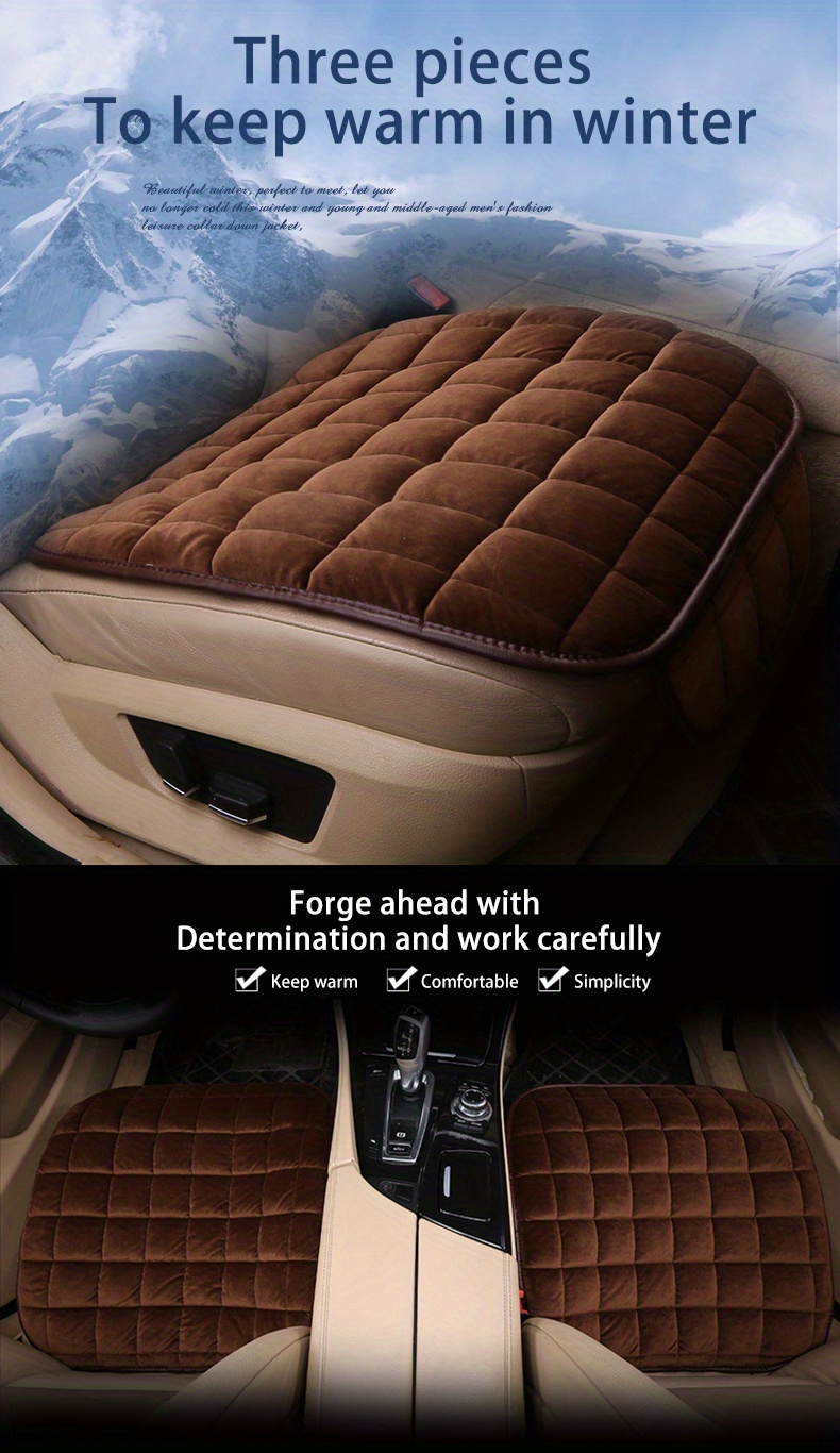 Upgrade Your Car Comfort: Plush Car Seat Cushion-breathable Non