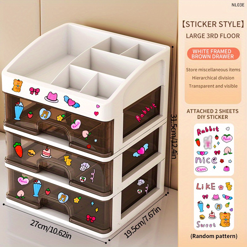 1pc Deep Mouth Rectangle Storage Basket, Plastic Storage Box For Snacks,  Toys, Household Items, Dorm, Kitchen, Desktop Organizer