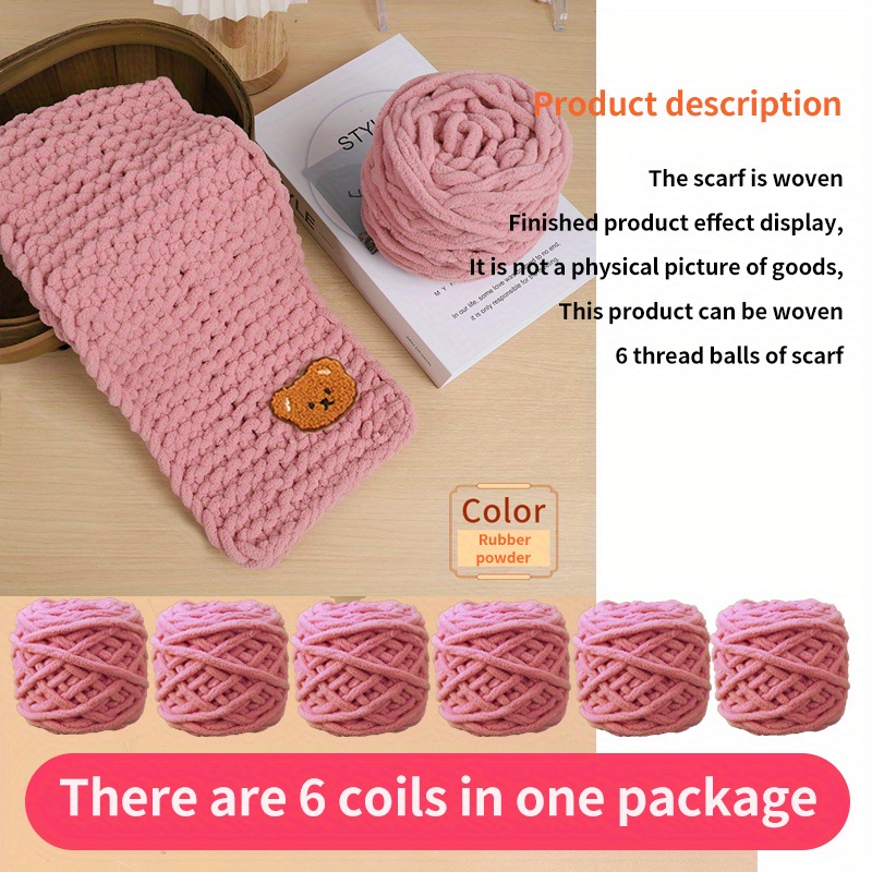 6 Packs Knit Yarn 1pc Bear Accessories Set Soft Warm Yarn Diy Arts Thick  Yarn Scarf Comfortable Chunky Knit Supplies Knitting Crochet Supplies -  Arts, Crafts & Sewing - Temu