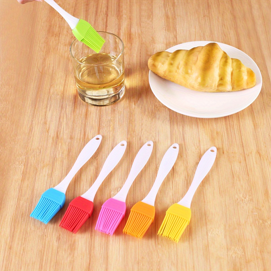 1/5 PCS Bread Basting Silicone Small Brush Portable For Outdoor BBQ Baking  DIY Kitchen Cooking