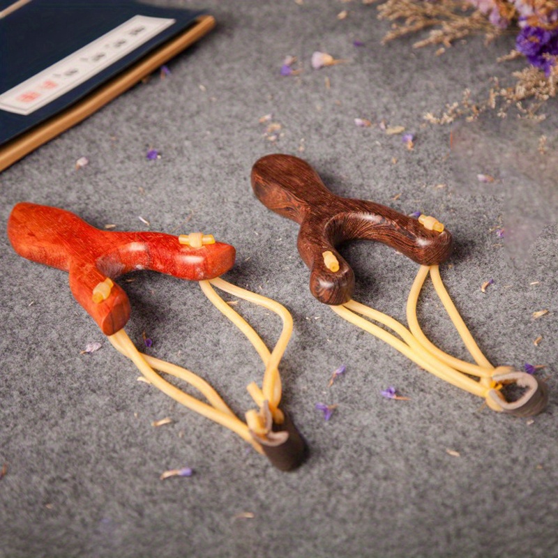 Premium Wooden Hunting Slingshot Mud Ammo Perfect Catapult Temu
