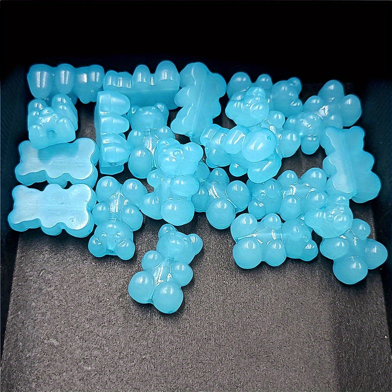 Gummy Bear Beads - 17mm Fake Gummy Bears with Hole for