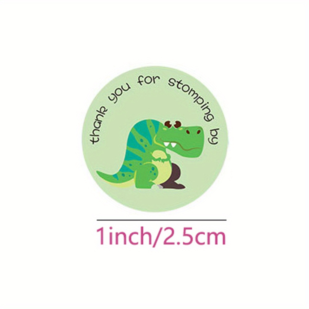 Round Dinosaur Stickers For Kids Teacher Reward Stickers - Temu