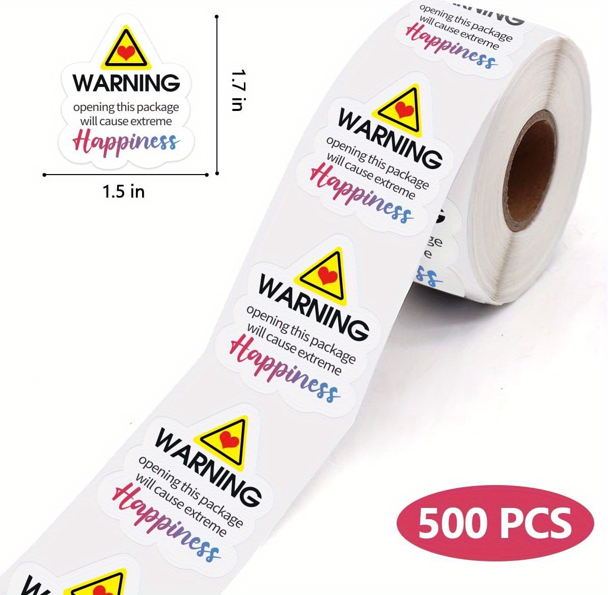 Funny Gift Wrap Stickers Warning Opening This Package Will - Temu