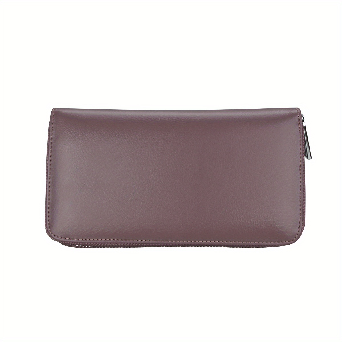 Quality Genuine Leather Wallets Ultrathin Long Slim Men Wallet Men's Purple