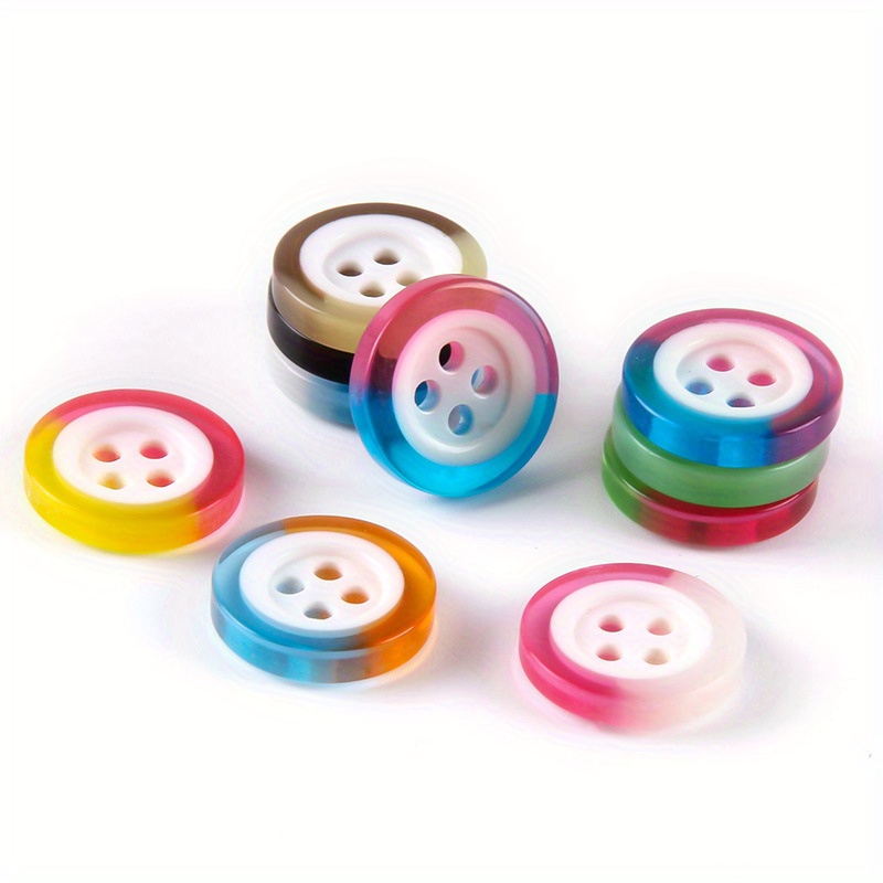  Xucus 10 botones decorativos redondos de resina de alto grado  con base de cobre, botón de camisa floral, accesorios de costura de ropa de  bricolaje - (color: TRT16 10 unidades) 
