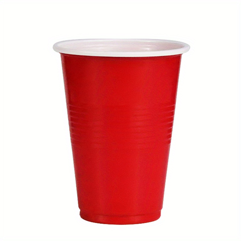 Disposable Plastic Cups Double-layer Plastic Cup Table Tennis Set Two-color  Cup Beer Game Party Cup - Temu