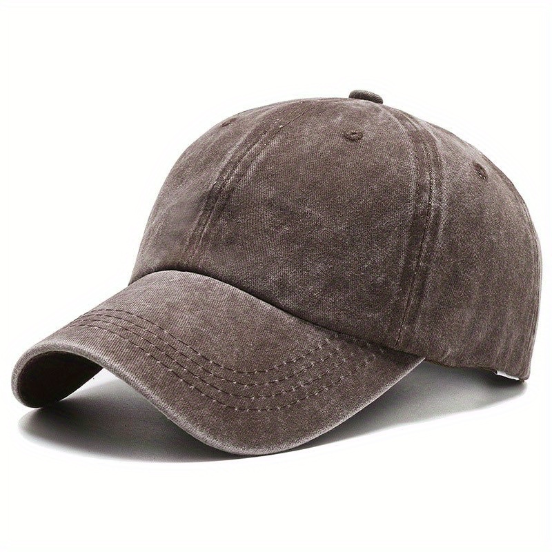 Summer Washed Denim Vintage Distressed Baseball Caps For Women And