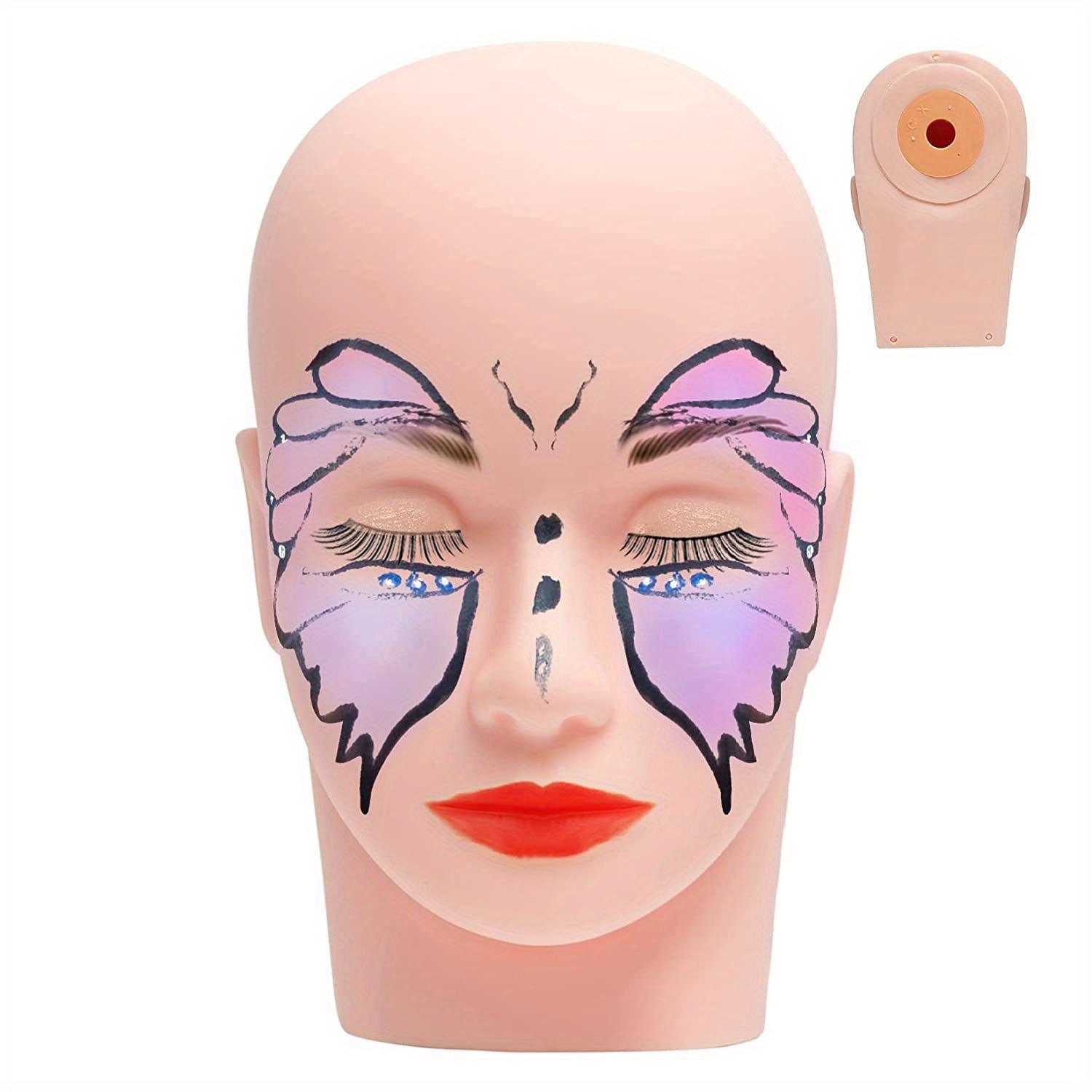 Soft And Easy To Clean Mannequin Head For Practice And - Temu