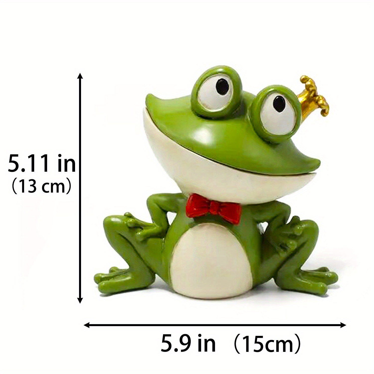 Frog Statue Key Hider Cute Frog Ornament Garden Yard Patio - Temu