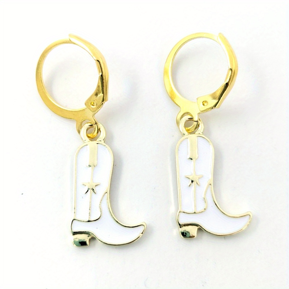 Western Cowgirl Boots Earrings