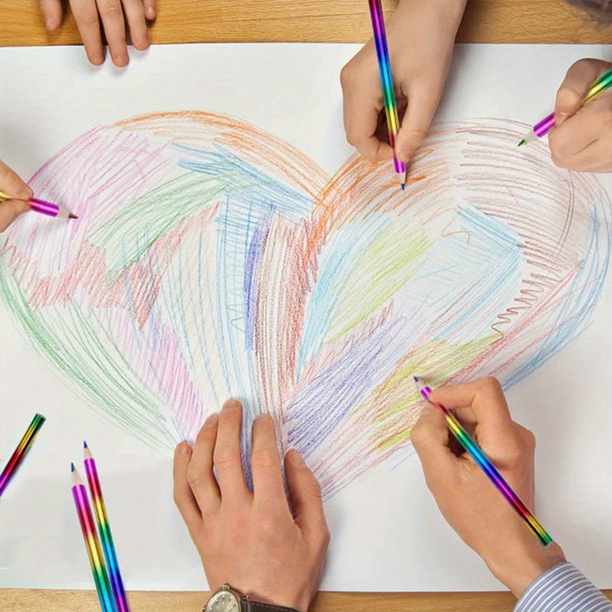 YAANBUNB 16 Pz Matite Colorate Arcobaleno Matite per Bambini 4 Colori in 1  Matita da Disegno 4 in 1 per Disegnare, Scuola, Ufficio, Casa : :  Cancelleria e prodotti per ufficio