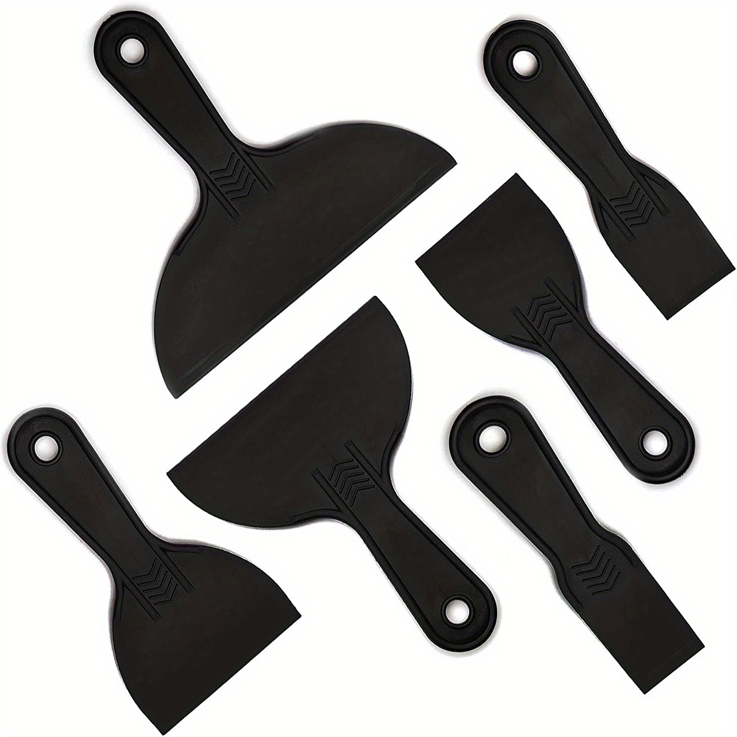 Putty Scraper Set (2, 4, 6, 8, 10) Flexible Plastic Putty