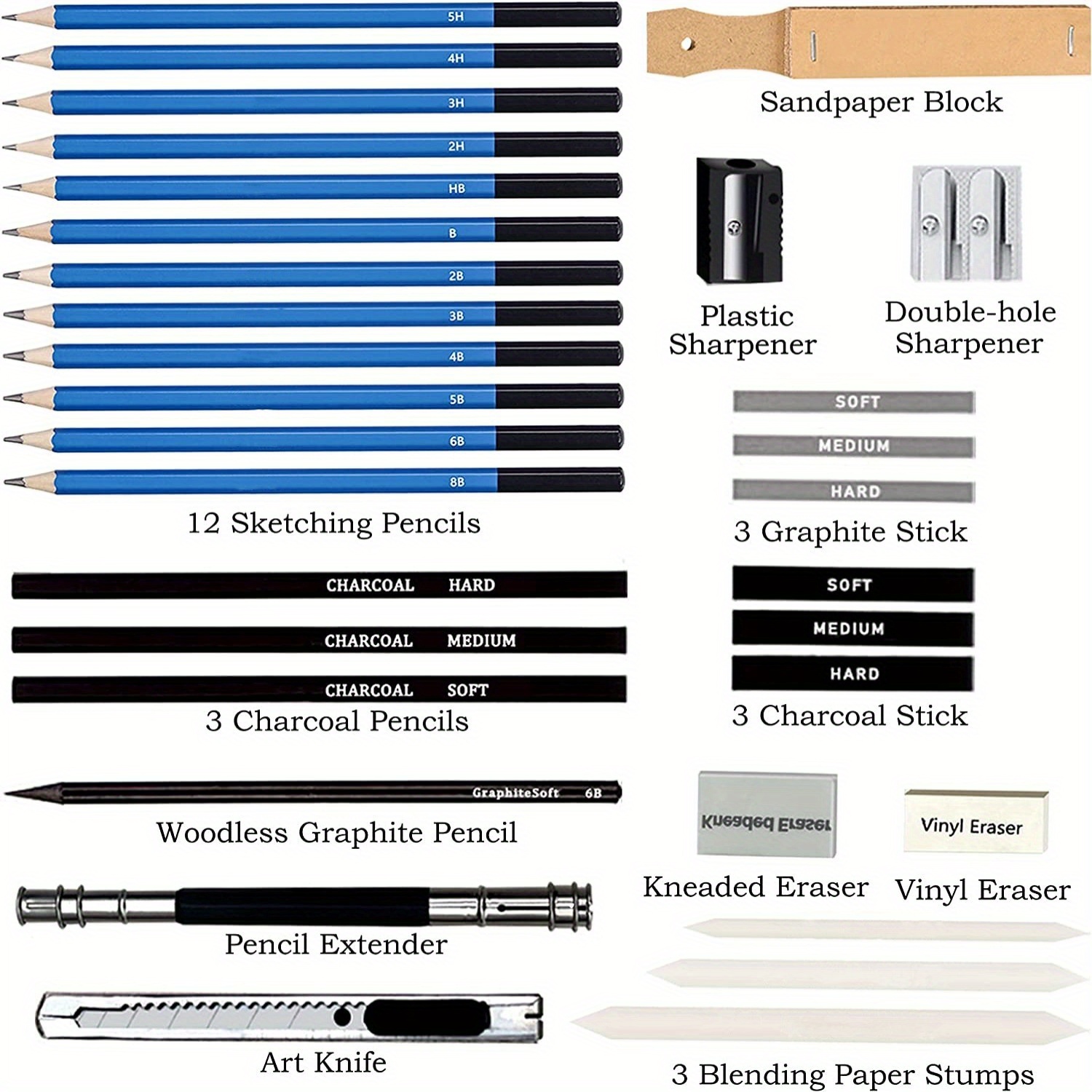 The 14 Different Types of Pencils Every Drawing Set Needs