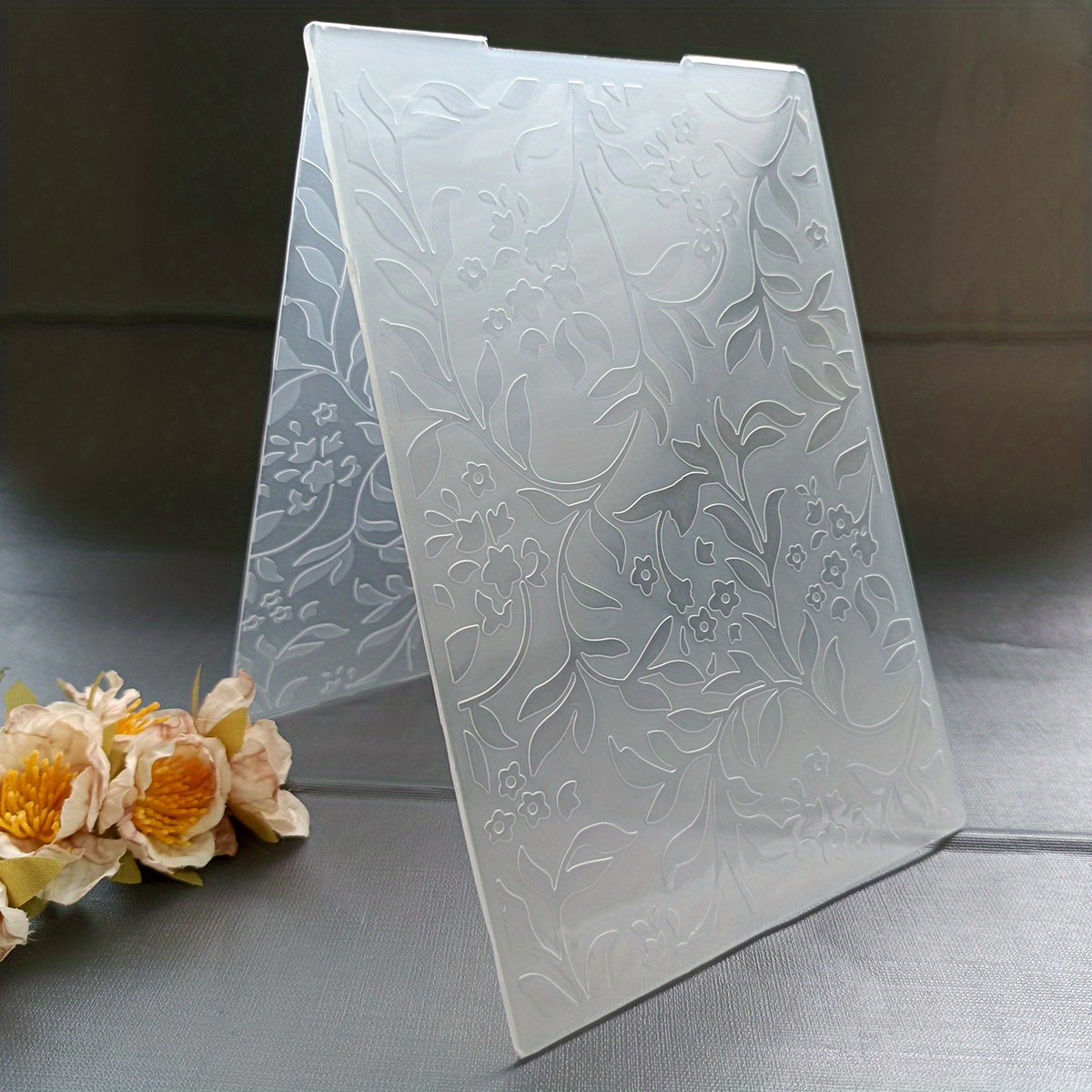 Branches/flowers Embossed Folder Plastic Embossing - Temu