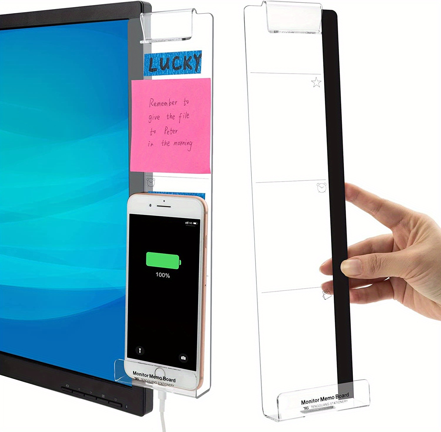 Office Desk Accessories Computer Monitor Memo Board Computer - Temu