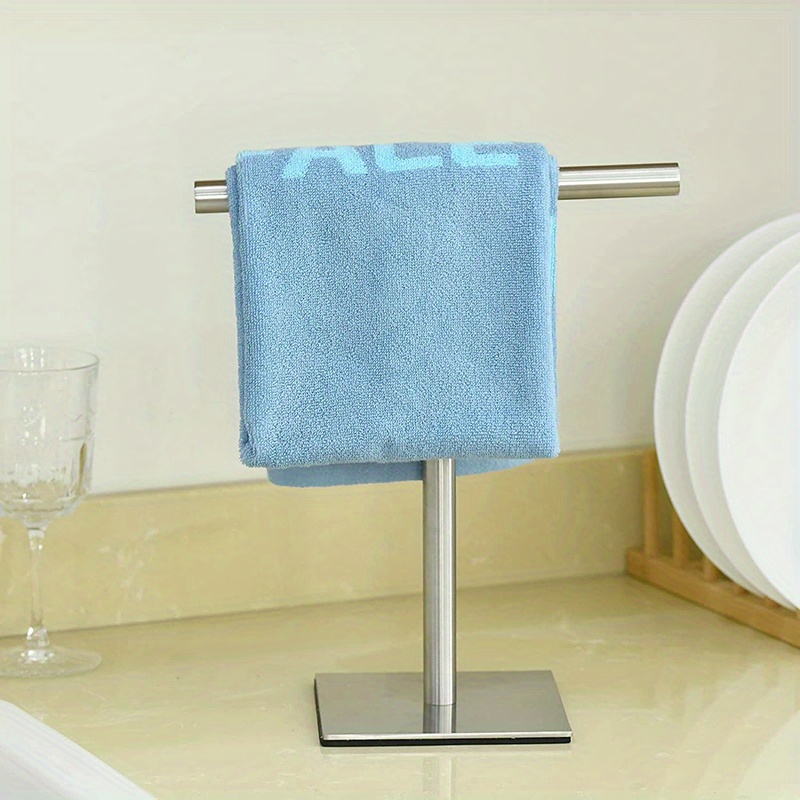 Toallero de mano para baño, barra de toalla de mano cromada, colgador de  toallas de mano de acero inoxidable SUS304, anillo de toalla de mano  pequeño