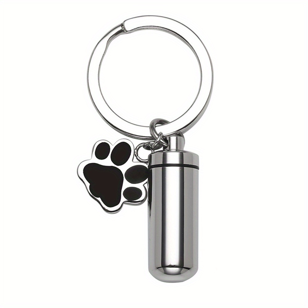 Personalized CREMATION URN KEYCHAIN Paw Ashes Jewelry Ash Keychain