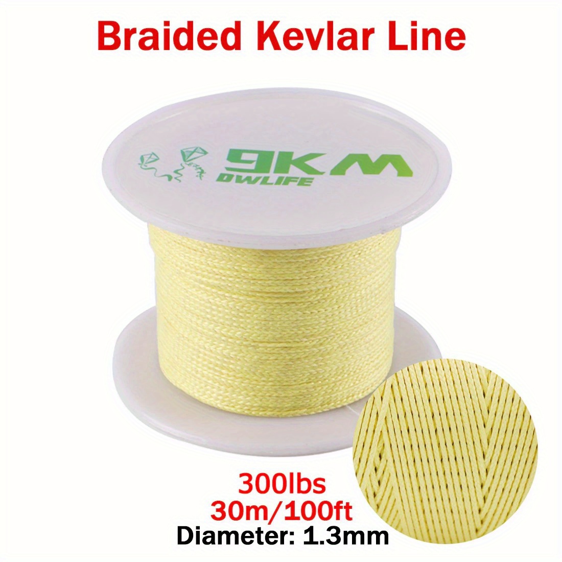 9km 40~ Braided Kevlar Fishing Assist Line Wear resistant - Temu