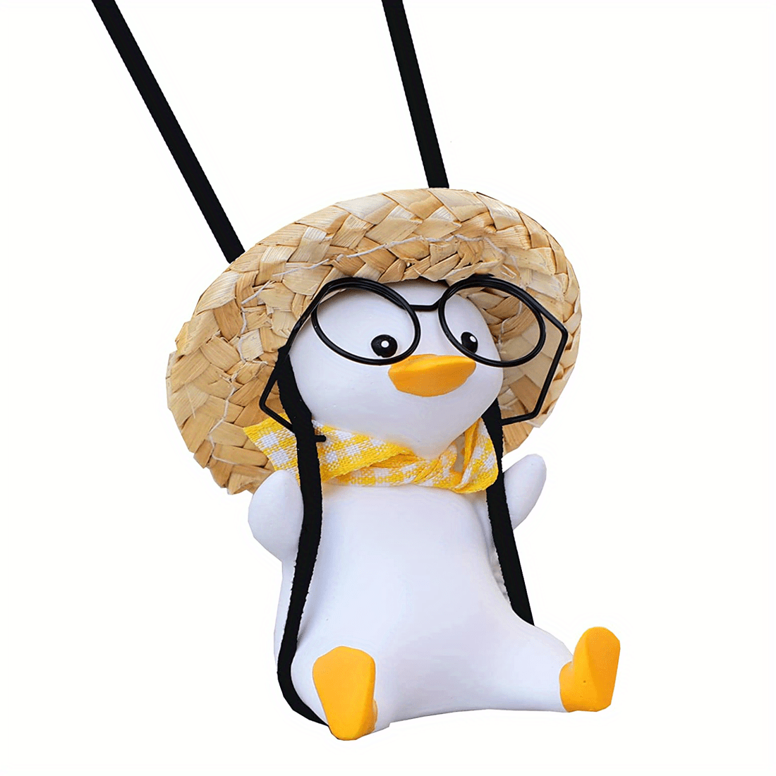 Swinging Duck Rear View Mirror Car Hanging Ornament Cute Car Accessories  Women Car Mirror Hanging Accessories Car Pendant Charm, 90 Days Buyer  Protection