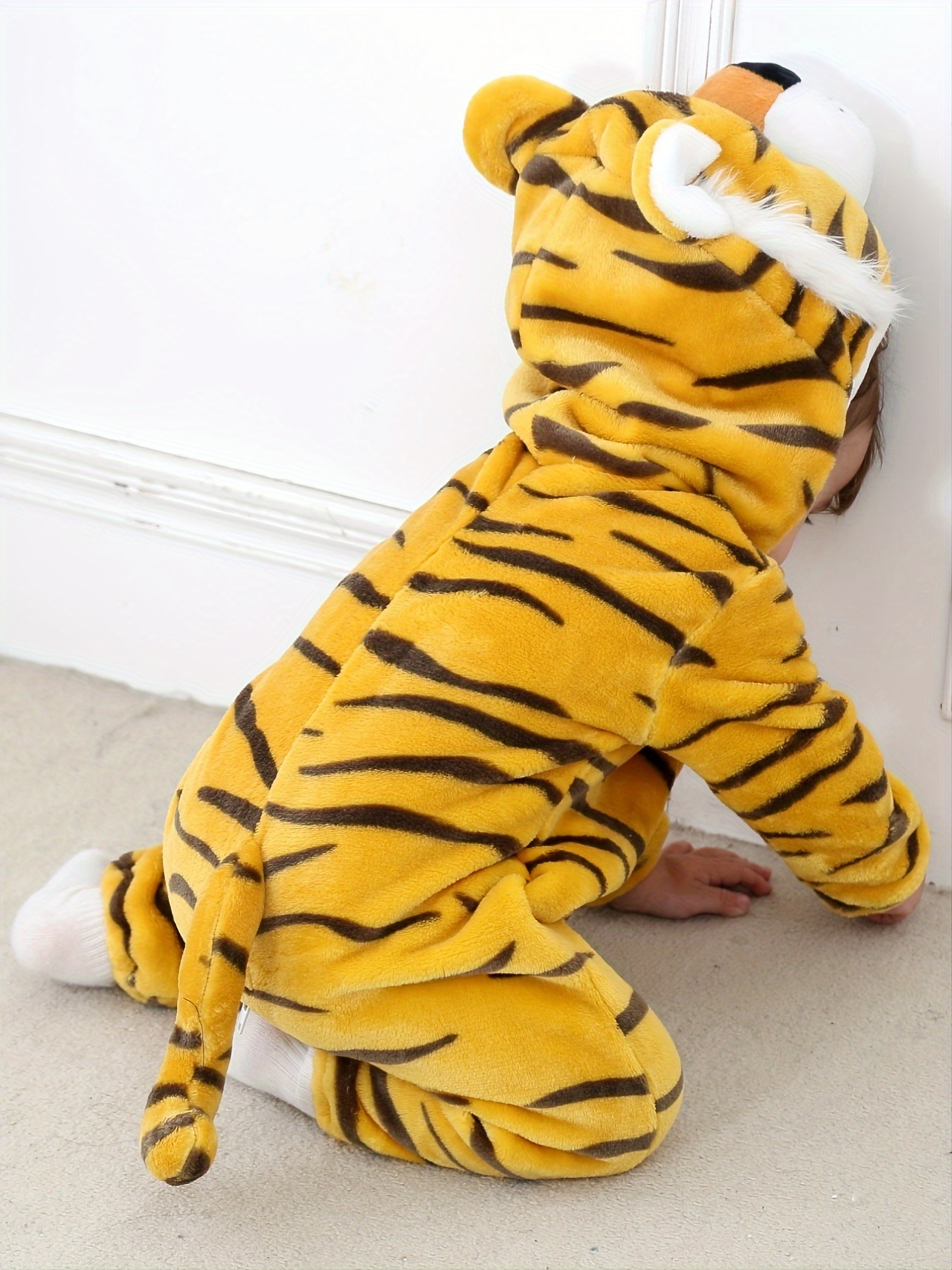 Disfraz de dinosaurio para niños pequeños Disfraz de animal mono con  capucha para niños Halloween - Tigre 0-3 meses Kuyhfg Sin marca