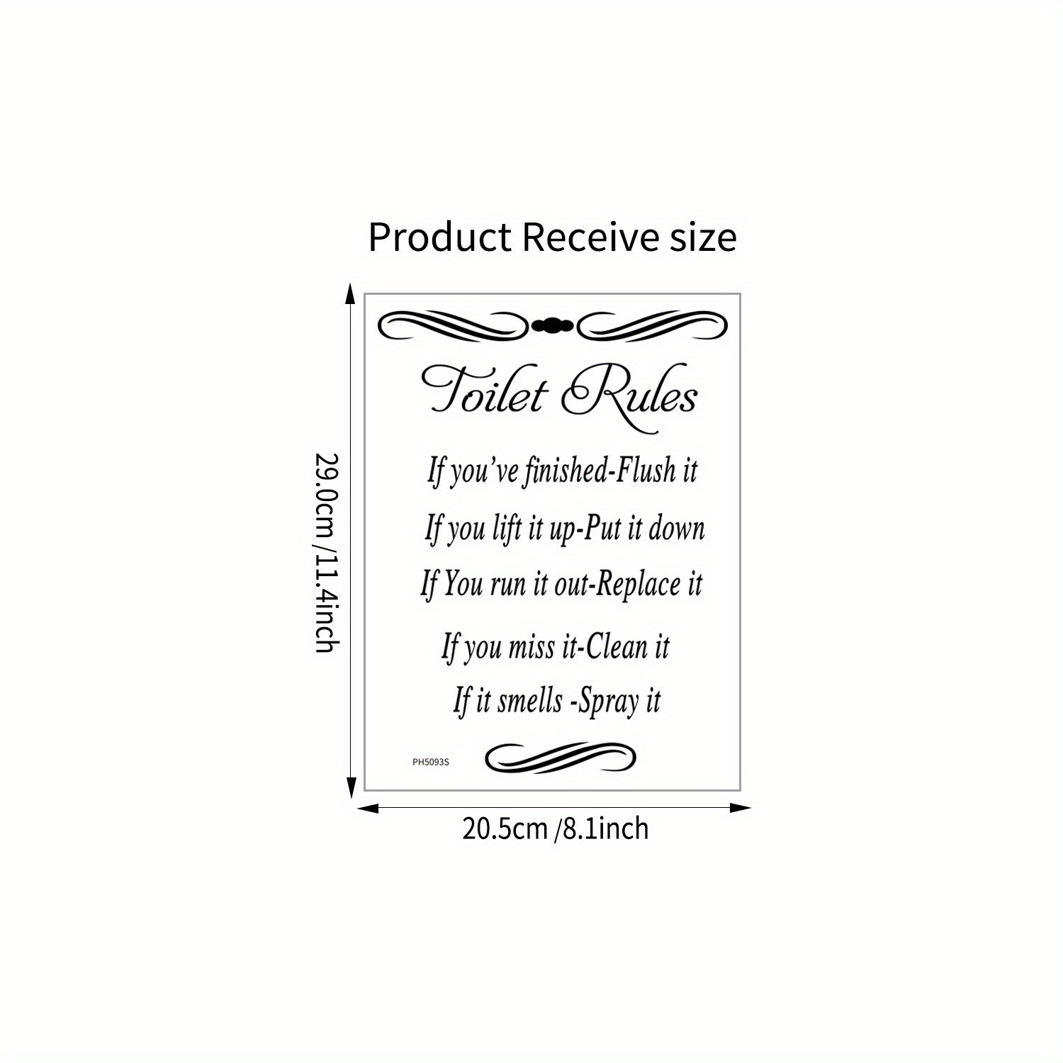 Toilet Rules Toilet Seat Sticker Decorative Toilet Lid Decal Temu