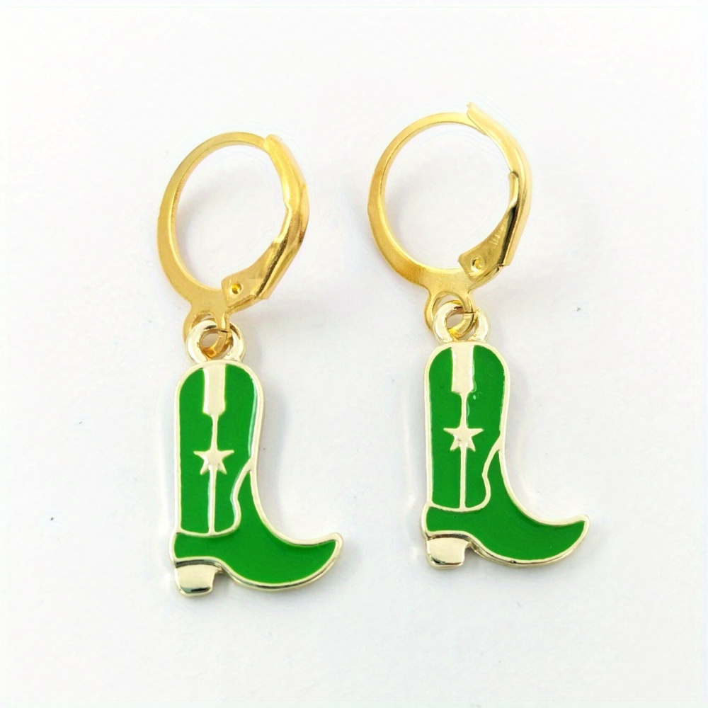 Western Cowgirl Boots Earrings