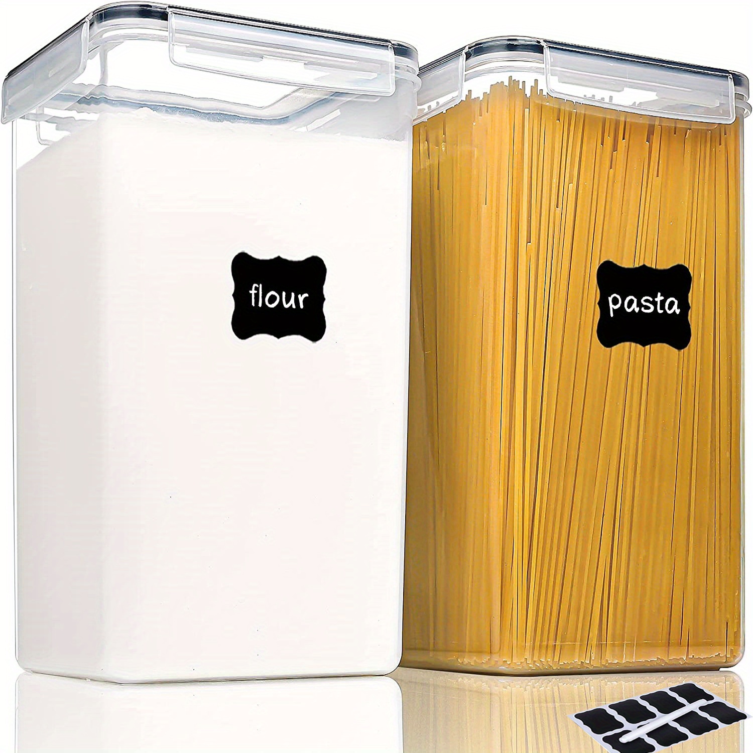 1/2 Pcs Extra Large Tall Airtight Food Storage Containers, 5.9qt/6.5L  Plastic PBA Free Kitchen Pantry Storage Containers For Spaghetti, Flour And  Baki