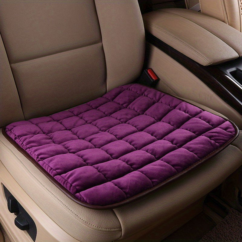 Upgrade Your Car Comfort: Plush Car Seat Cushion-breathable Non-slip Seat  Protector Covers Pad-4seasons Universal Size Car Accessories - Temu
