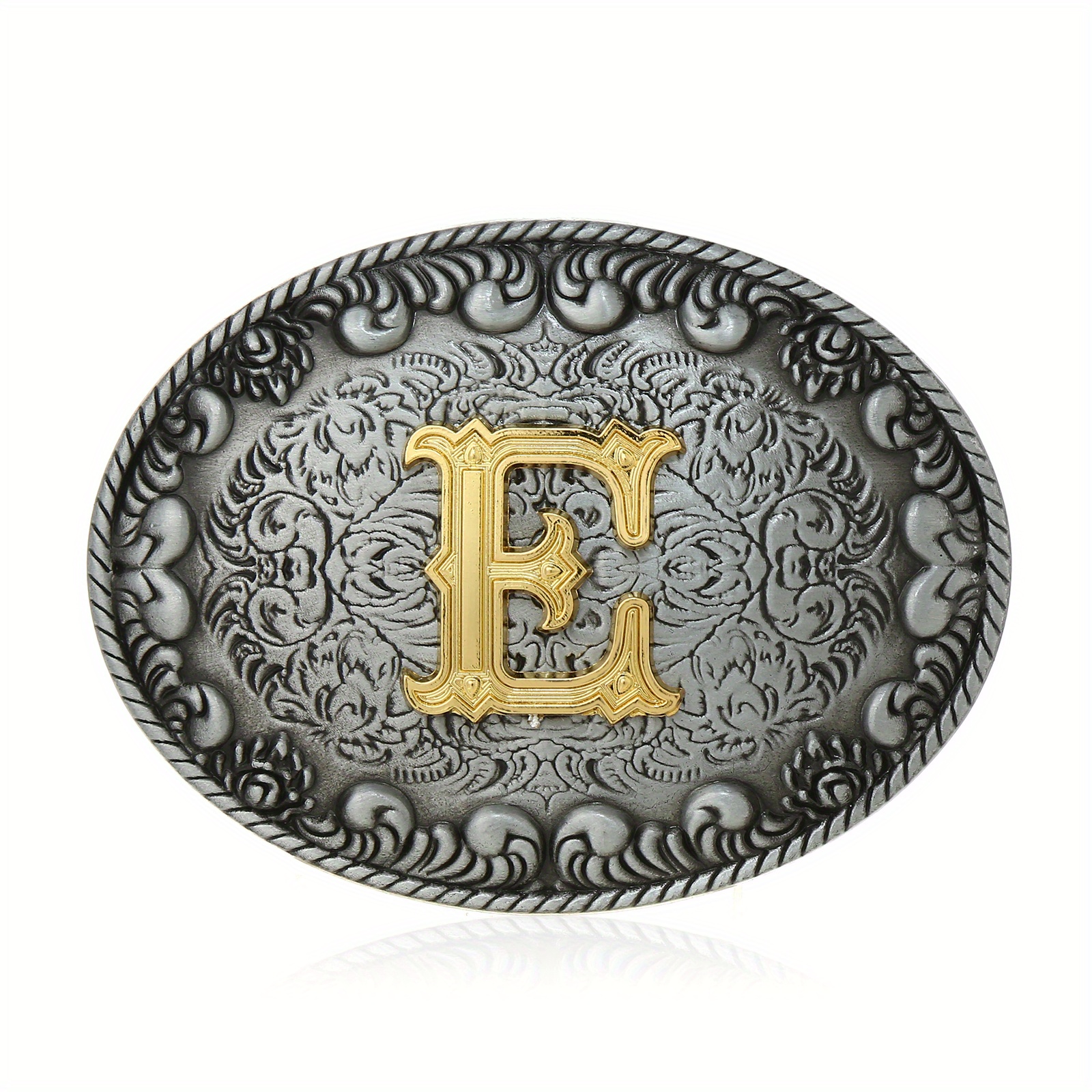 Western Cowboy Letter Pattern Buckle Fibbia Cintura Uomo A - Temu Italy