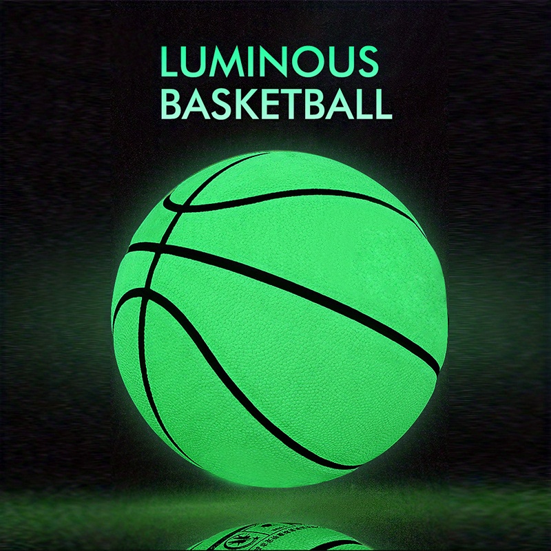 Glow in dark Basketball Size 7 Indoor/outdoor Pu Leather - Temu