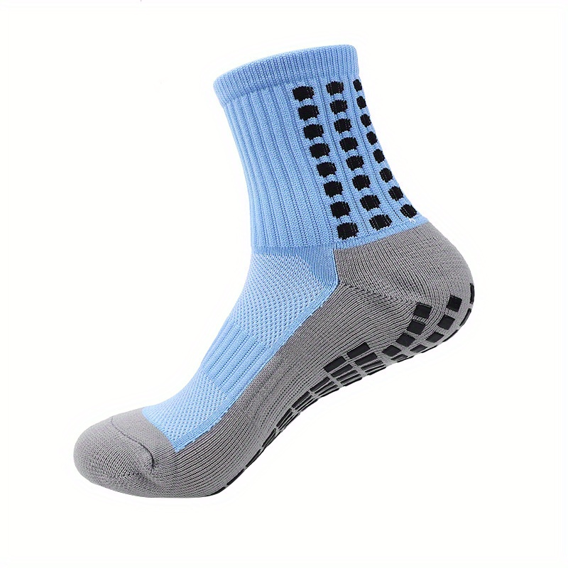1pair Outdoor Thickened Towel Bottom Anti-slip Sports Soccer Socks