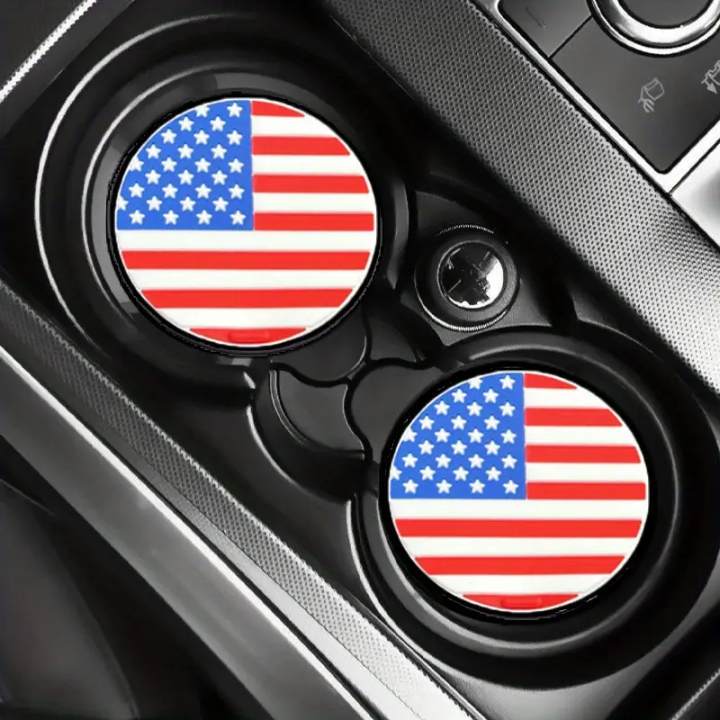 2pcs Stilvolle Auto untersetzer Amerikanische Flagge - Temu Austria