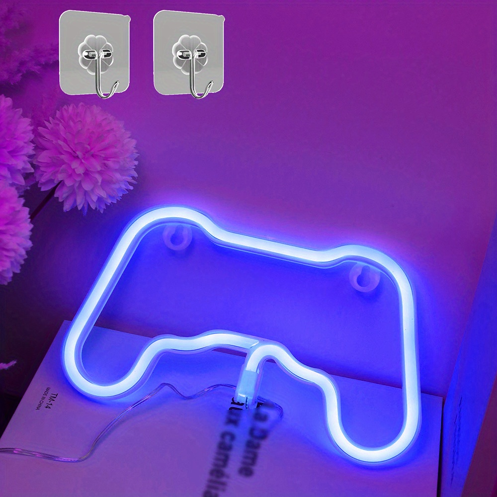 Led Game Controller Neon Light Usb 3*aaa Power Batteries - Temu United 