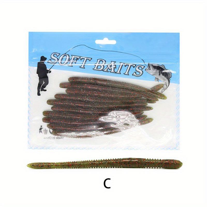 50pcs Senko Worms Fishing Lures Kit * Soft Plastic Bait For Freshwater  Saltwater Bass Trout, 3 4