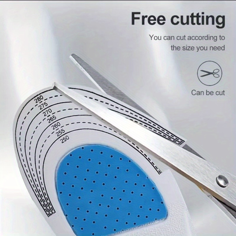 2 Pairs of Shock-Absorbing Insoles for Foot Support, Shock-Absorbing Wear-Resistant, Breathable And Non-Slip, Without Battery