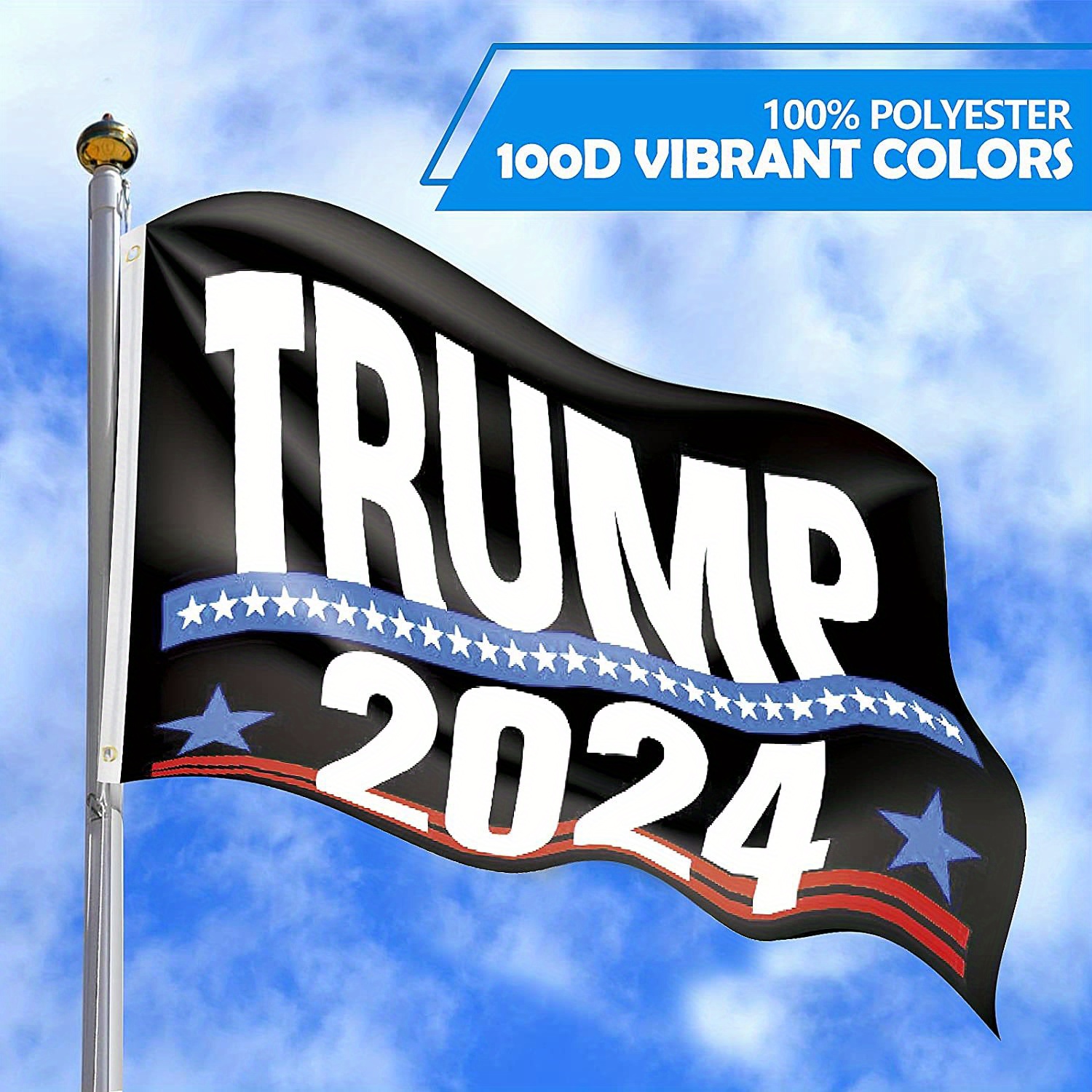 Show Support: Trump 2024 Flag Heavy Duty Double Sided - Temu