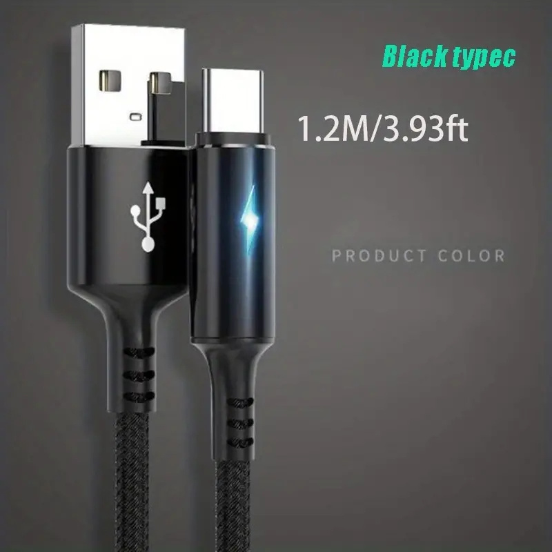 Cable de Carga Rápida Tipo C de 66W con Chip IC Inteligente de Sunnimix