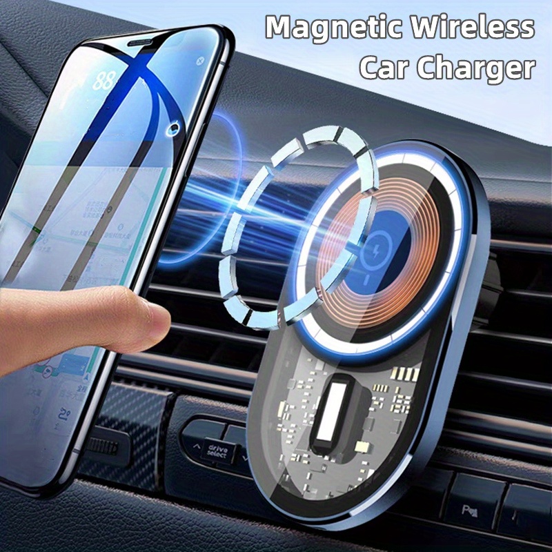 Chargeur de voiture magnétique sans fil compatible avec iPhone 12