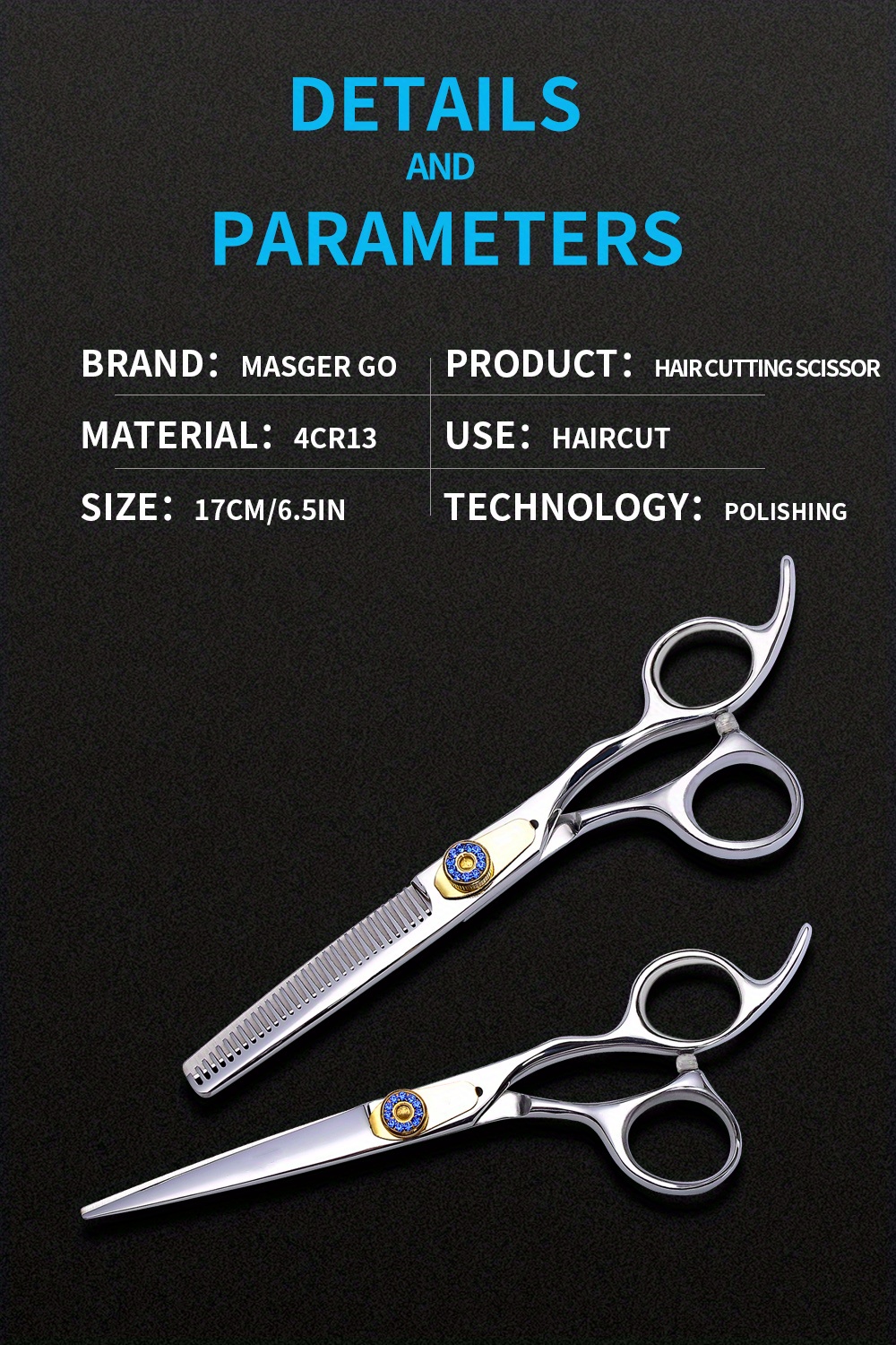 Barber Haircut Scissors Shears Hairdressing Scissors Styling Temu