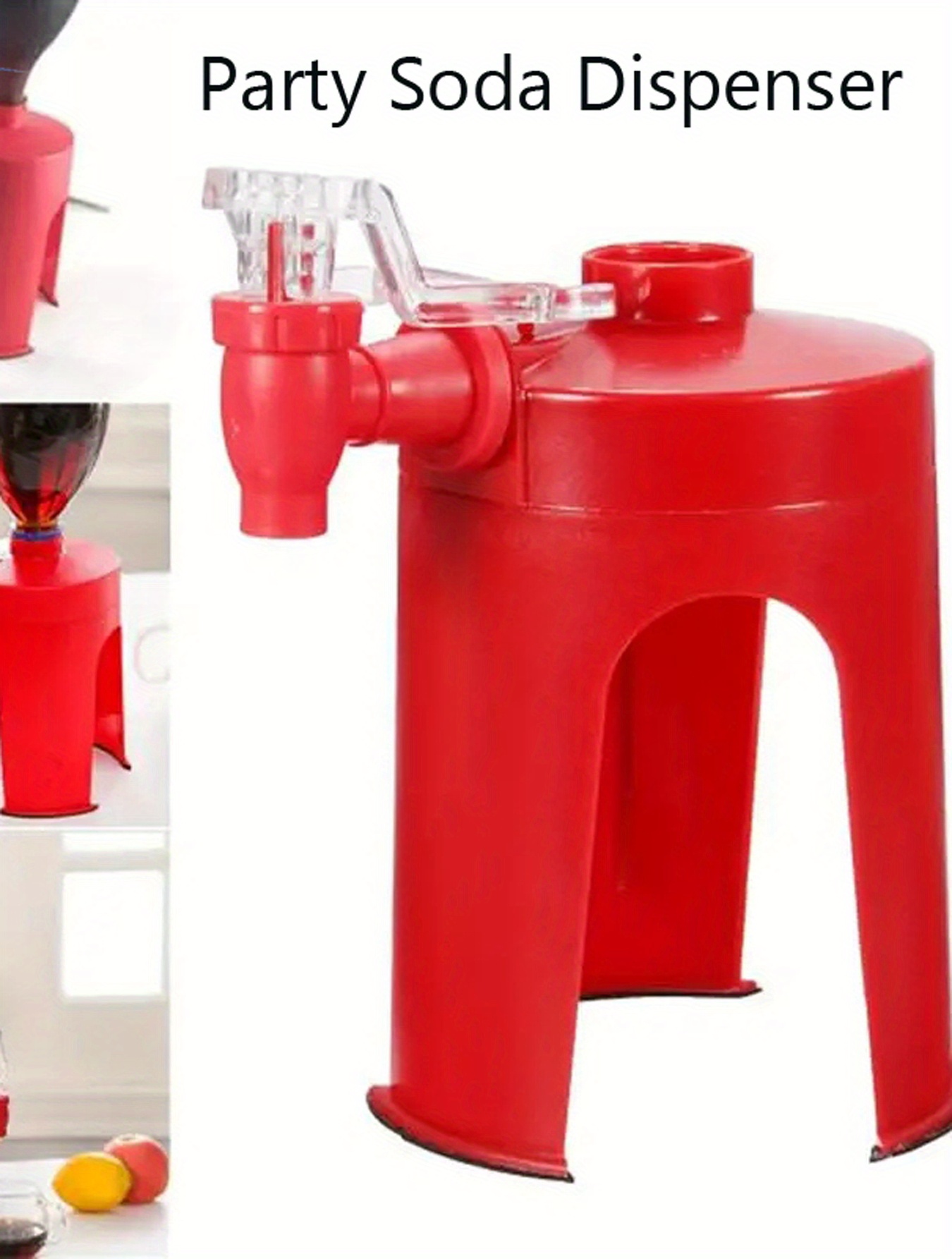 Red Beverage Dispenser Soda Water Dispenser Beverage Tap - Temu