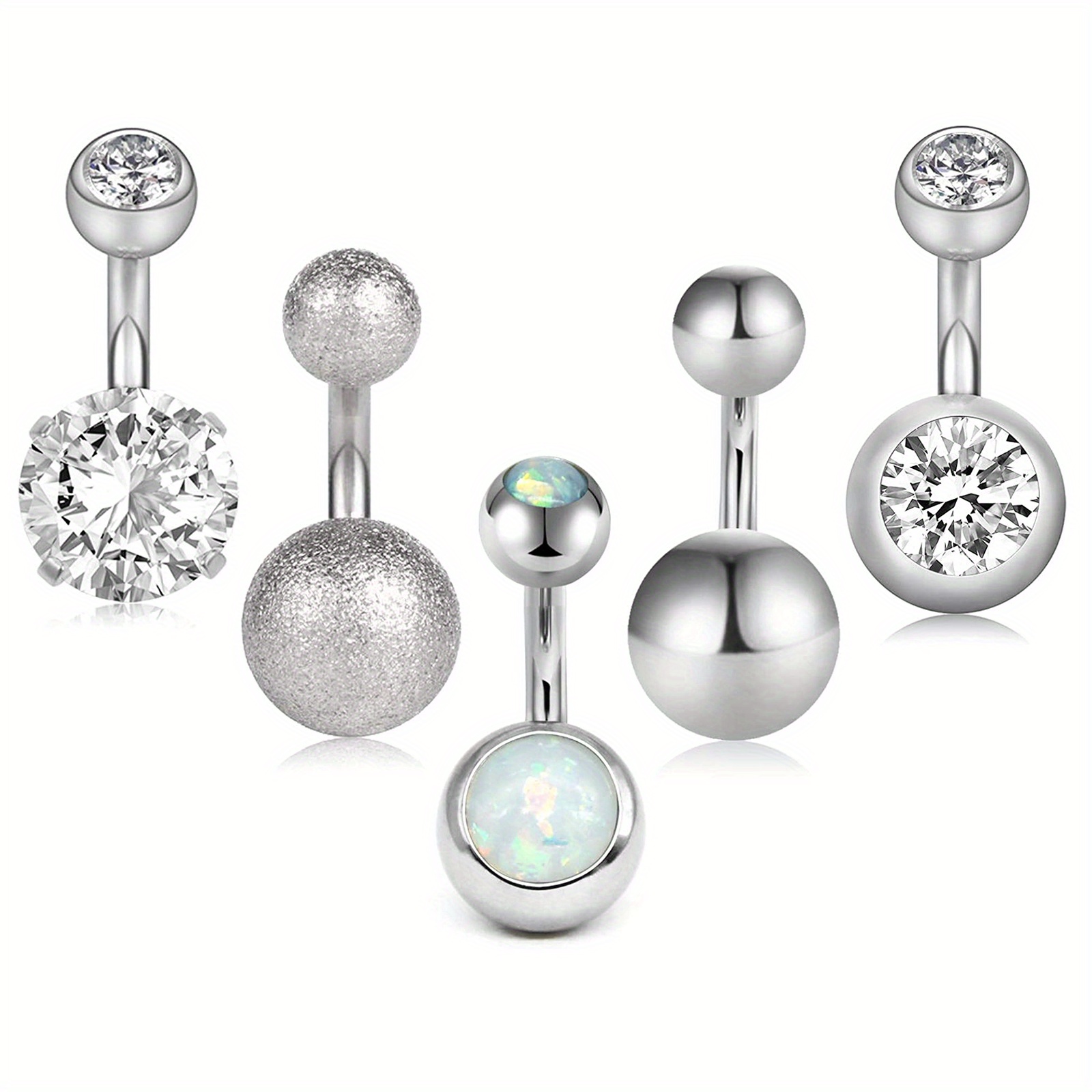 Belly Ring. Belly Button Ring Short. Surgical Steel Navel 