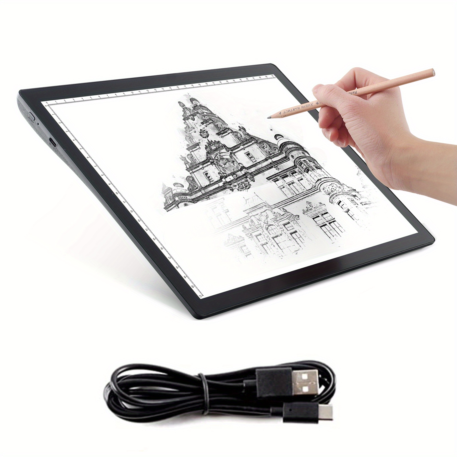 A4 Wireless LED Light Pad with Innovative Stand and Top Clip
