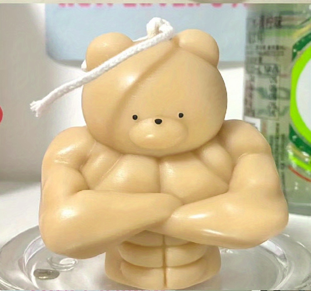 1pc Bear Design Candle Mold