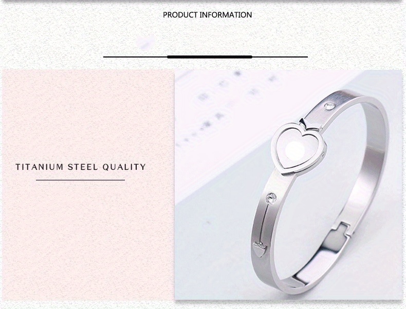 Necklace+bracelet]rushing To The Sky Couple Bracelet Concentric Lock Love  Lock Titanium Steel Bracelet Stainless Steel Necklace Set For Men - Temu