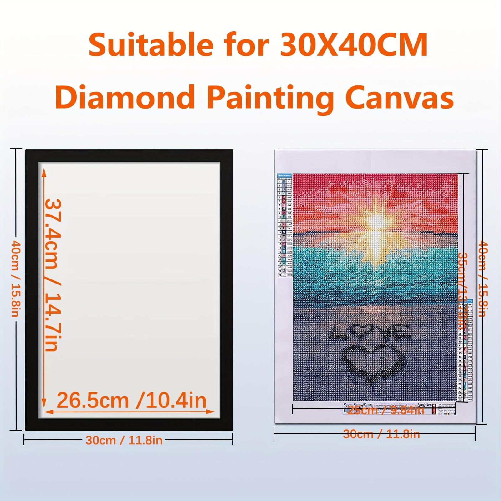 4 Pack Diamond Painting Frames 30x40cm/12x16 inches Magnetic Diamond Art