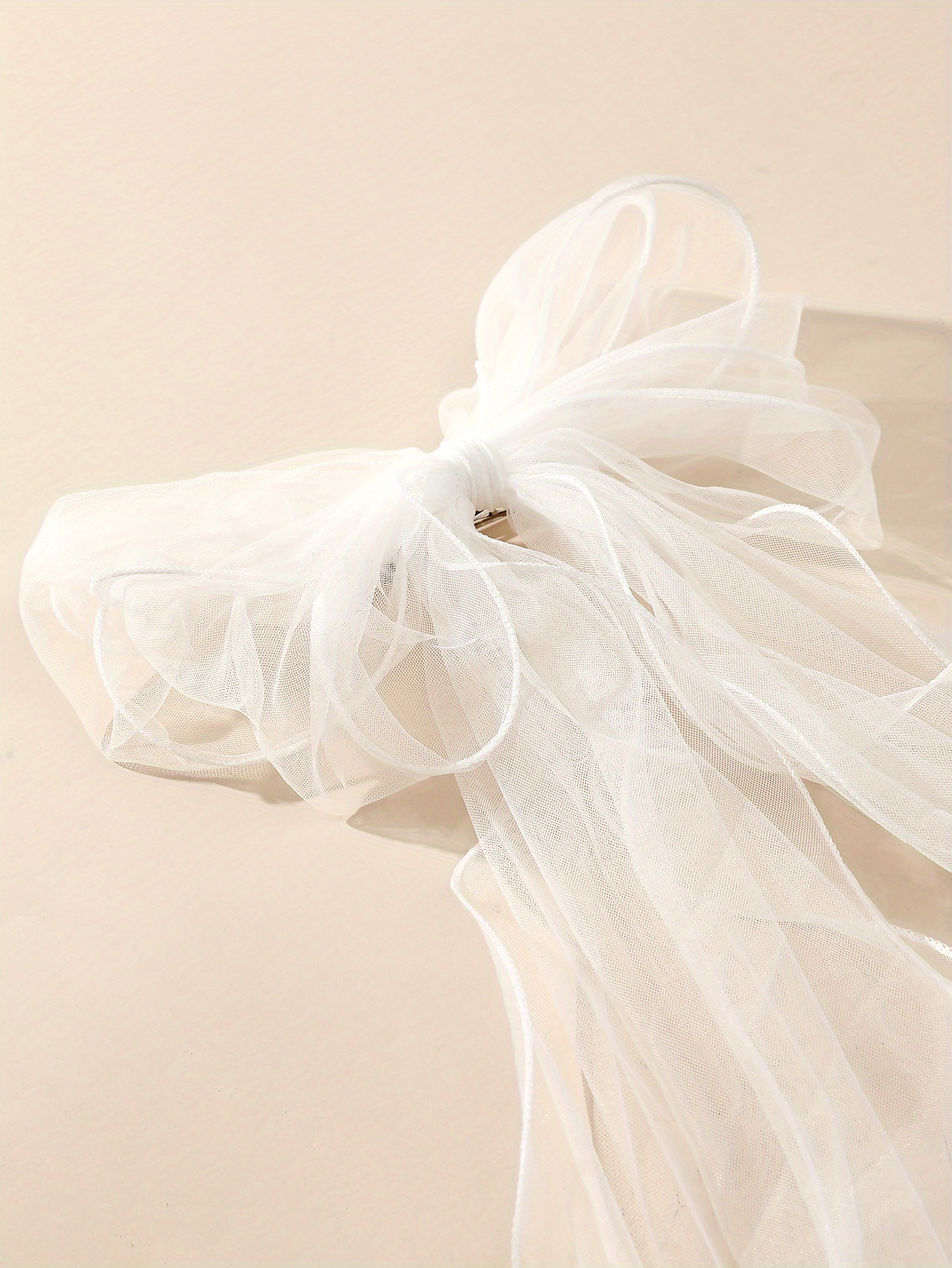 Wedding Veils For Brides White Veil With Comb Bowknot Bridal - Temu