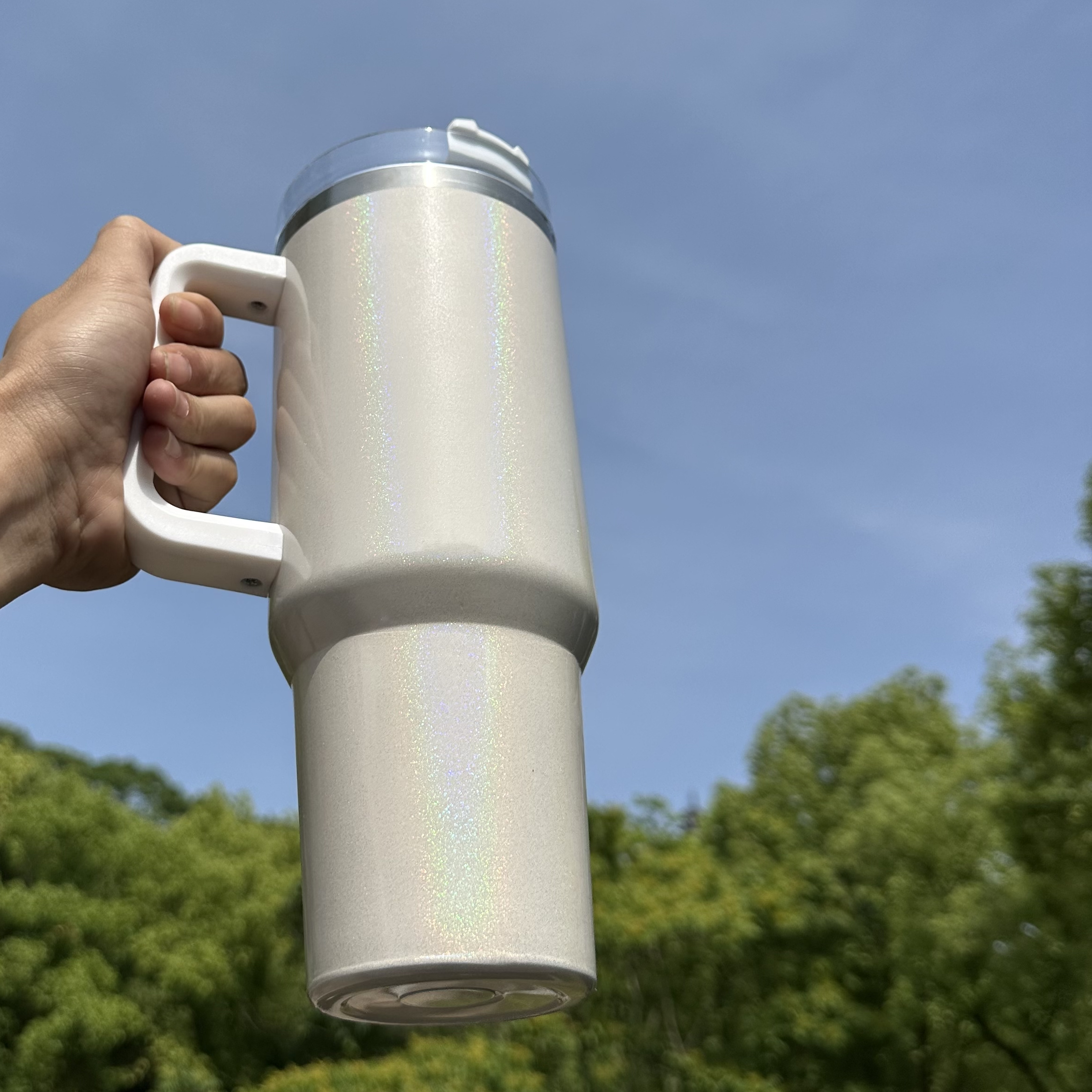 40oz Handle Cup 304 Stainless Steel Thermos Cup Car Straw Vacuum Insulated  Coffee Ice Cup Double Wall Travel Flask - China Tumblers and Cup price